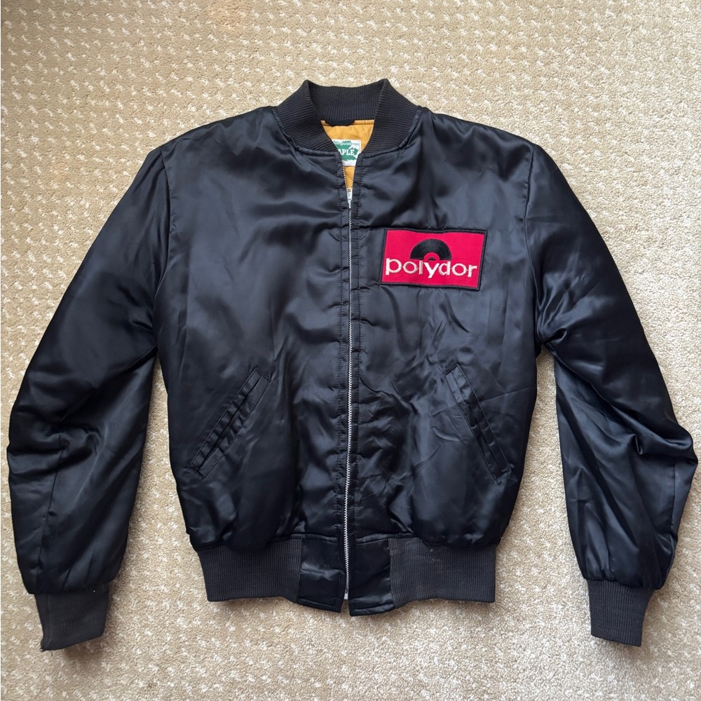 VINTAGE POLYDOR RECORDS STAFF UK BAND PROMOTIONAL BOMBER JACKET (RARE!)